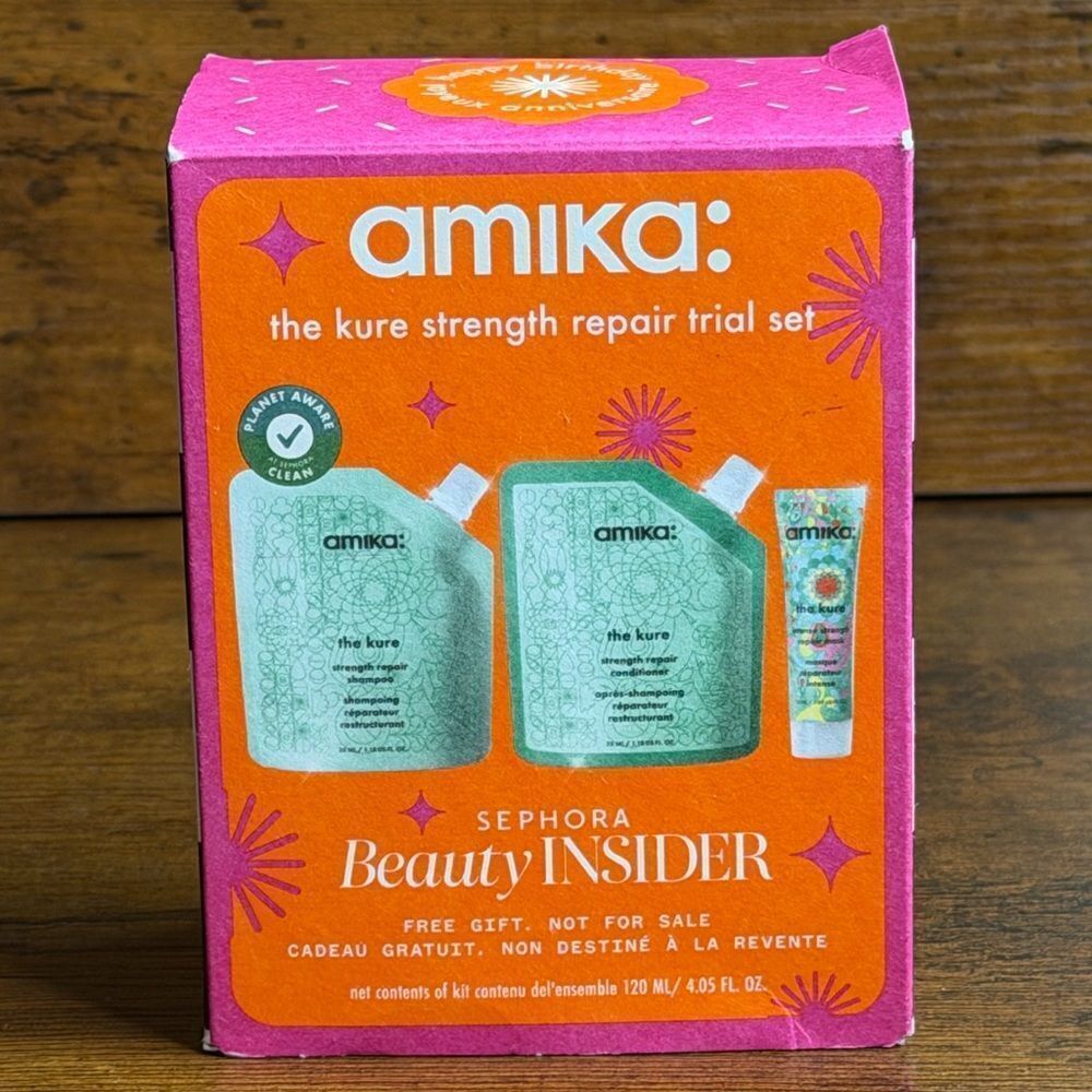 Amika The Kure Trial Set + Bliss Flex Vented Brush Bundle NWT - Picture 10 of 15